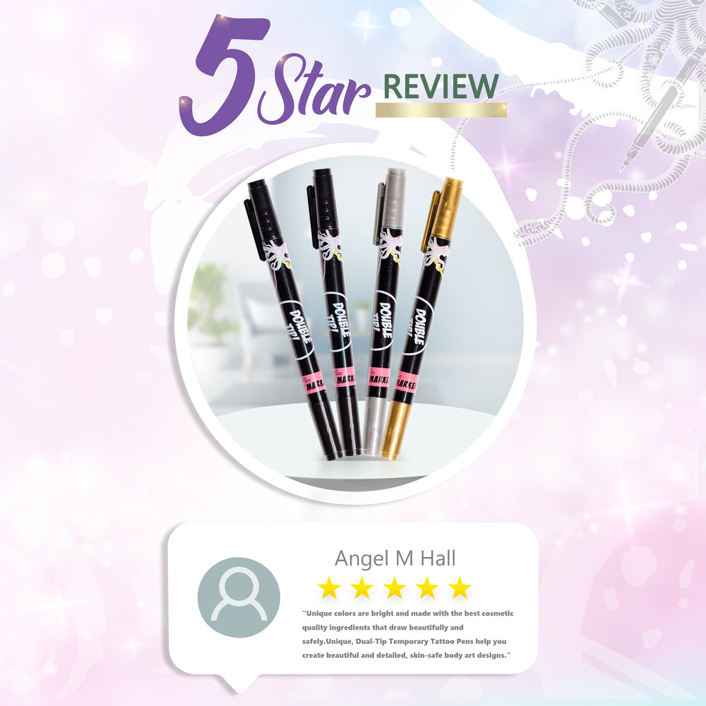 Temporary Tattoo Markers - 4 Pack